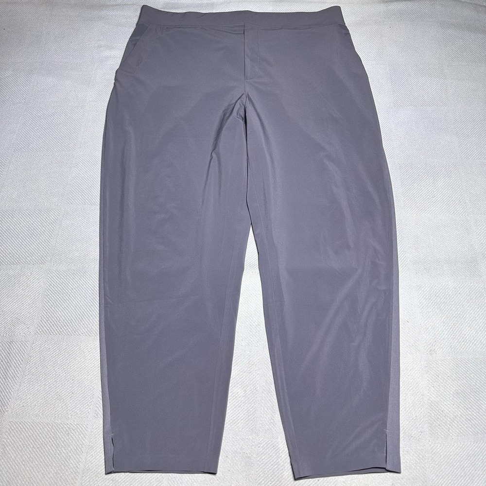 Athleta Brooklyn Mid Rise Ankle Pants Size 18‎ Stretch Athleisure Casual Purple